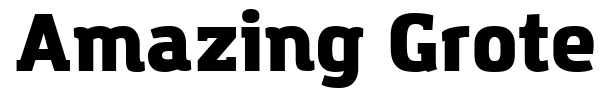 Amazing Grotesk font preview